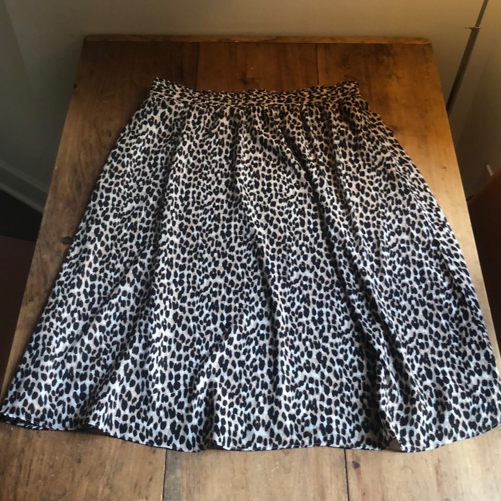 Loft Leopard Maxi Skirt